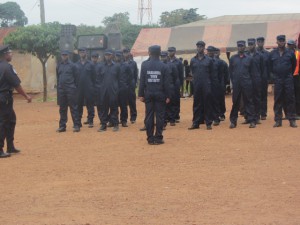 Town security police inspection
